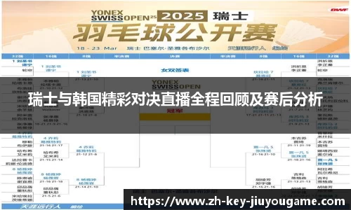 瑞士与韩国精彩对决直播全程回顾及赛后分析