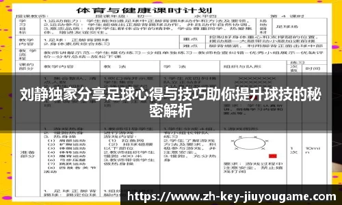 刘静独家分享足球心得与技巧助你提升球技的秘密解析